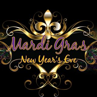 Mardi Gras mask and beads