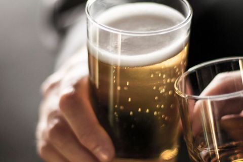 Two champagne glasses